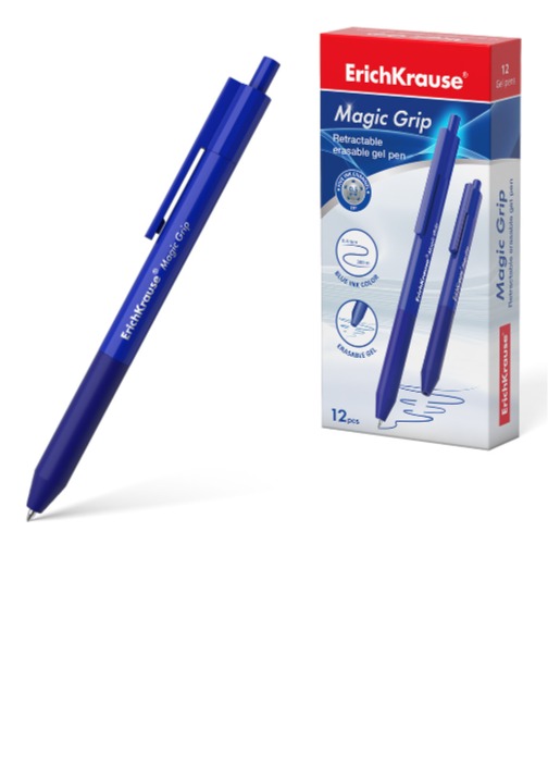 עט מאגיק גריפ מחיק כחול