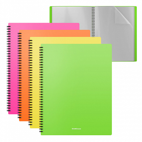 תיק פייל 40 ספירל מט ניון