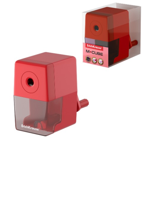 מחדד M-CUBE עם ידית אדום