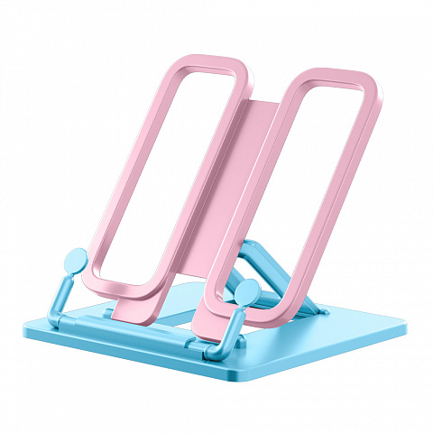 מעמד ספר פסטל כחול ורוד BASE